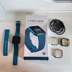Works Perfectly! S+L Bands Fitbit Versa Lite FB415 Marina Blue Classic